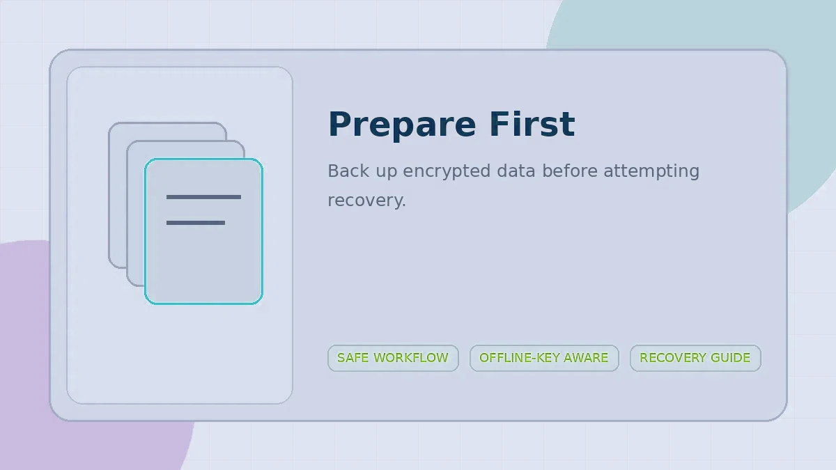 How to Prepare Encrypted Files Before Running a Decryptor