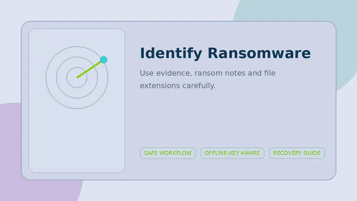 Ransomware Checker Online: Identify First, Decrypt Second
