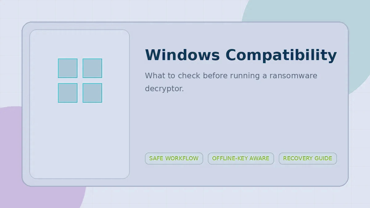 StopDecrypter Windows Compatibility Guide for Modern Recovery