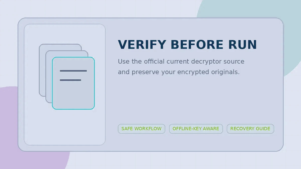 Verified STOP Djvu decryptor download illustration