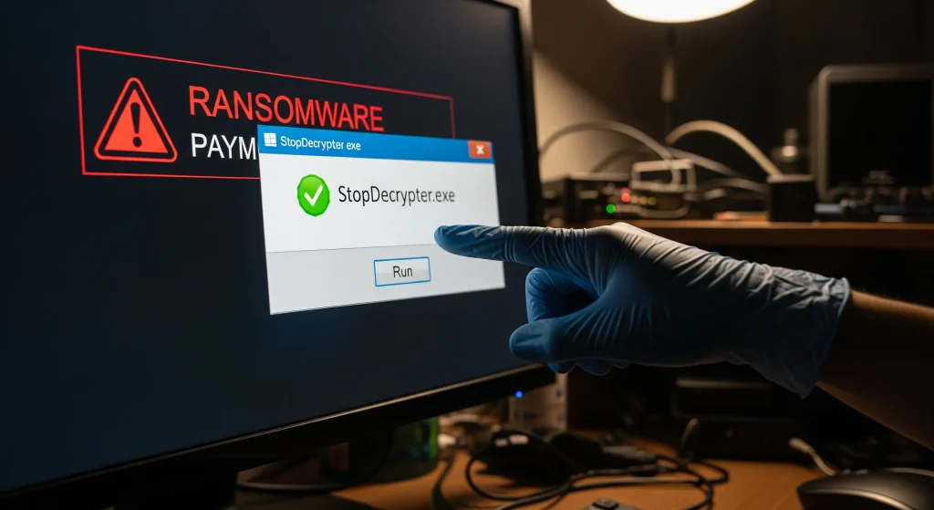 Is it Safe to run StopDecrypter on an infected system